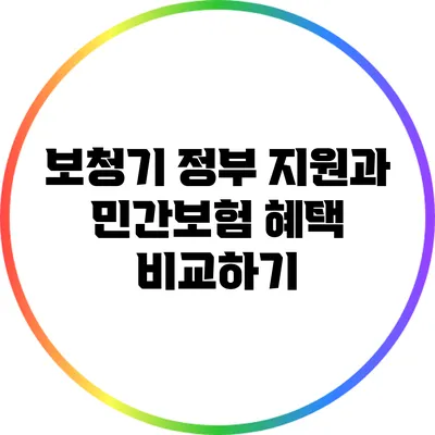 보청기 정부 지원과 민간보험 혜택 비교하기